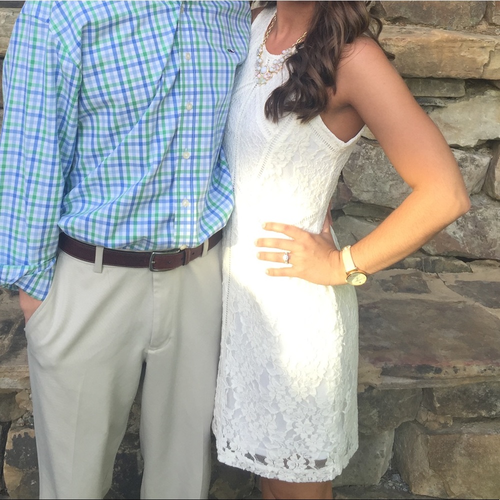 White lace dress
